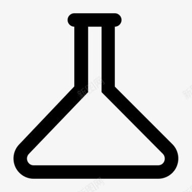 锥形烧瓶科学液体图标图标