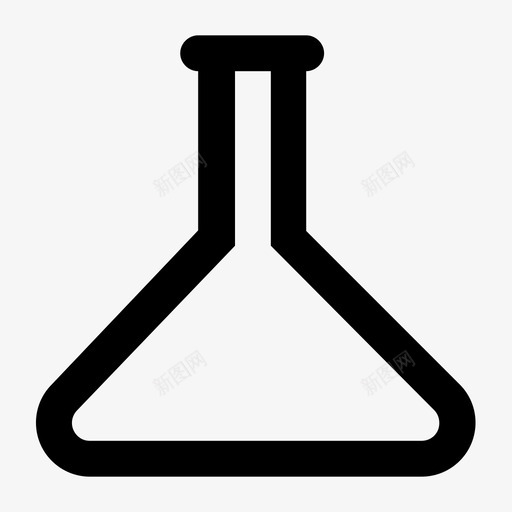 锥形烧瓶科学液体图标svg_新图网 https://ixintu.com 实验室 方程式 液体 烟 烧杯 科学 配方 锥形烧瓶