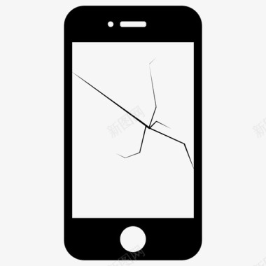 破解屏幕智能手机标志图标图标