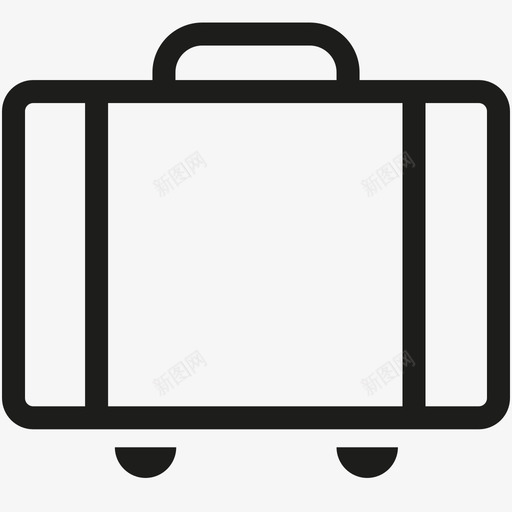 手提箱随身行李手提包图标svg_新图网 https://ixintu.com 手提包 手提箱 旅行 采购类别 随身行李