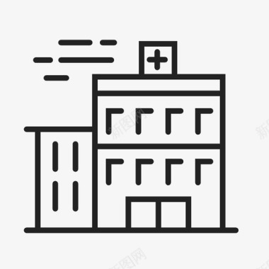 医院分析建筑图标图标