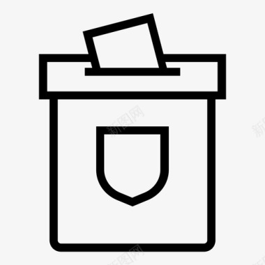 投票箱投票政治图标图标