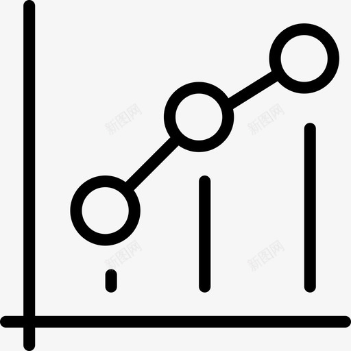 条形图演示图形图标svg_新图网 https://ixintu.com 分析 图形 图表 数据 显示 条形图 演示 点 自由设置线图标 趋势