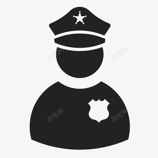 警察袭击辩护图标svg_新图网 https://ixintu.com 保安 合法性 守法者 执法者 袭击 警官 警察 辩护