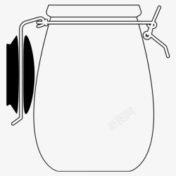 空罐子罐子水罐子保鲜图标高清图片