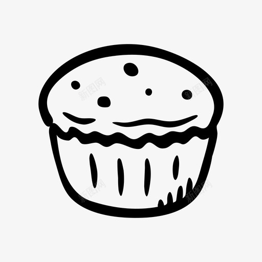 纸杯蛋糕开始小吃图标svg_新图网 https://ixintu.com 严肃 分析 小吃 开始 弓箭手 早餐 糕点 纸杯蛋糕 视图 面包房 食物