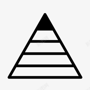 马斯洛等级漫游者金字塔图标图标