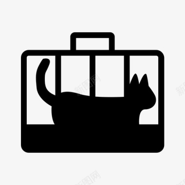 猫旅行车动物猫图标图标