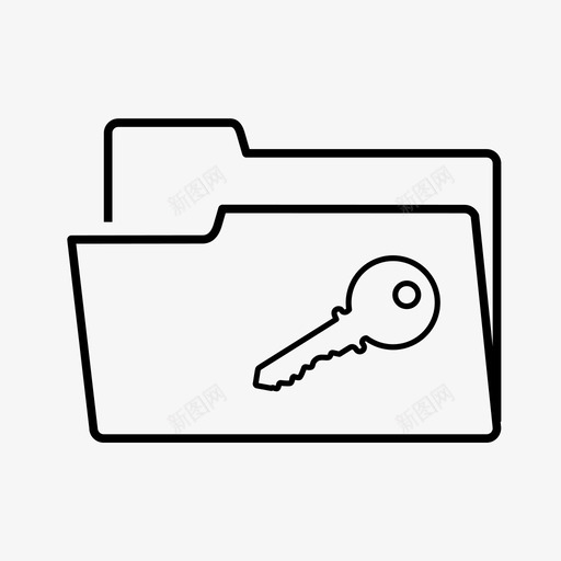 密码文件夹安全性密钥图标svg_新图网 https://ixintu.com 安全性 容器 密码文件夹 密钥 收集文件夹来组织文件 文件 文件夹 访问控制 选项卡