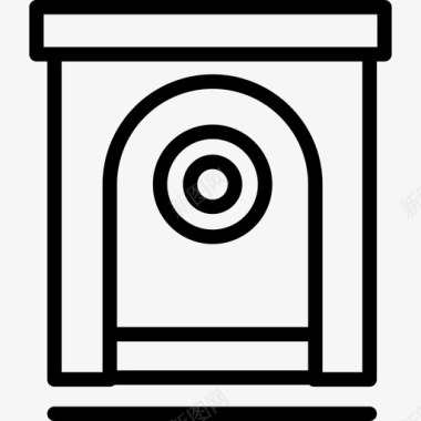 圆内保险箱外形变型接口seopack图标图标