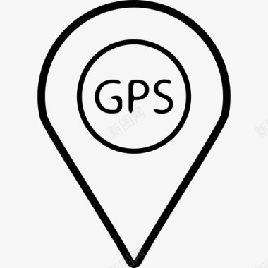 GPS电话接口符号电话集图标图标