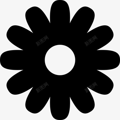 花的形状自然花图标svg_新图网 https://ixintu.com 自然 花 花的形状
