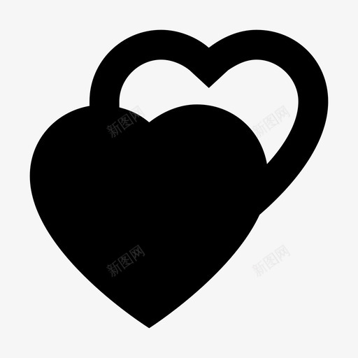 红心出售不图标svg_新图网 https://ixintu.com 不 两个心 举行 出售 大胆 情人 感情 爱和浪漫的材料设计图标 爱的心 红心 黄金