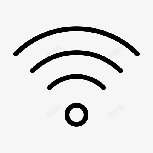 wifi技术移动图标svg_新图网 https://ixintu.com wifi 互联网 技术 无线 热点 电子 硬件 移动 设备 连接