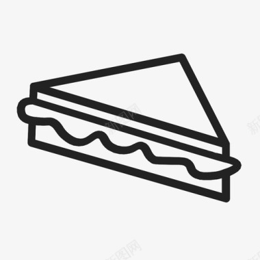 三明治零食签名图标图标