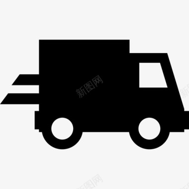 货运卡车运输购物图标图标