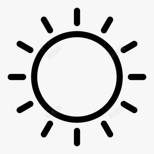 太阳时间阳光图标svg_新图网 https://ixintu.com 光线 天气 天空 太阳 时间 星星 热量 白天 空间 阳光