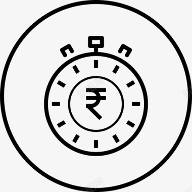 秒表截止日期管理图标图标