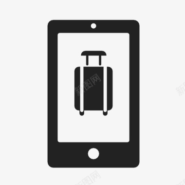 旅行应用程序行李箱已售出图标图标