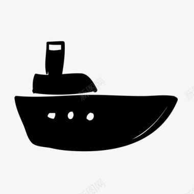油轮水上船图标图标