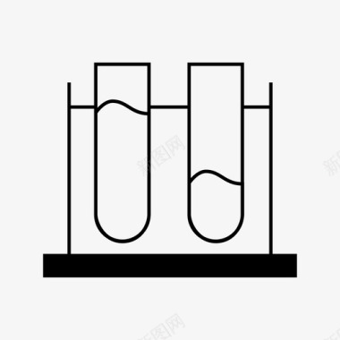试管痛苦化学图标图标