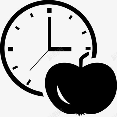 苹果和时钟教育学术1图标图标