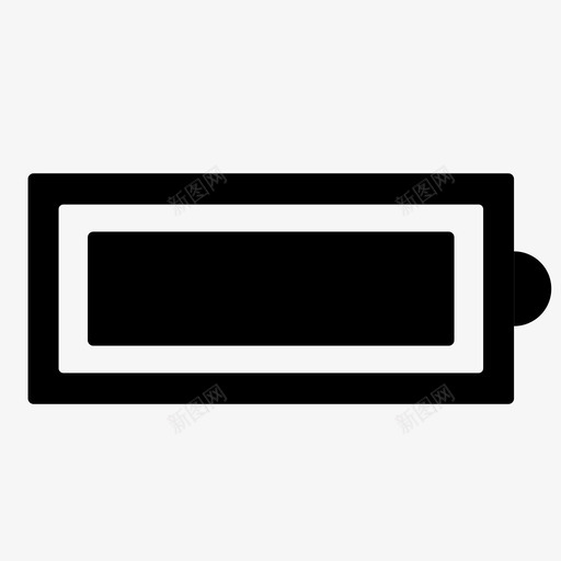 电池电源不图标svg_新图网 https://ixintu.com 不 保持 充满电 出售 电池 电池充满 电池充电 电源 粗体 金色