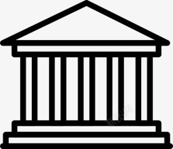 伊特帕特农神庙建筑图像图标高清图片