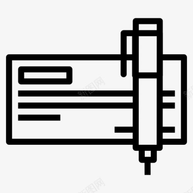 商务信函建议书文件图标图标