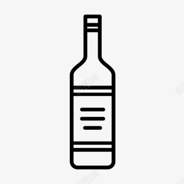 酒瓶威士忌伏特加图标图标