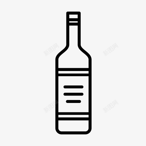 酒瓶威士忌伏特加图标svg_新图网 https://ixintu.com 伏特加 删除 另一个 威士忌 忽略 标记 玻璃杯和杯子 瓶子 酒瓶 酒精 高