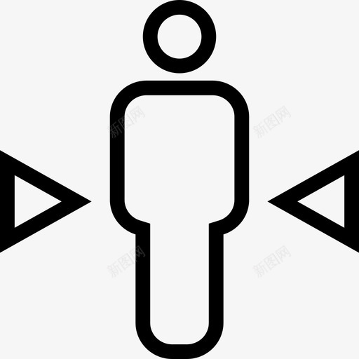 腰围臀围尺寸图标svg_新图网 https://ixintu.com 尺寸 腰围 臀围