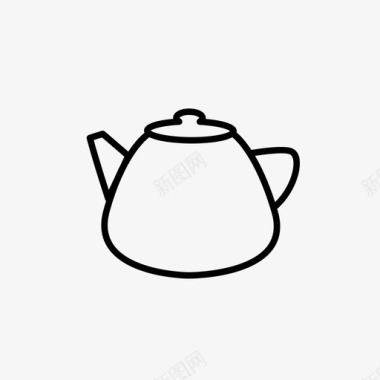 茶壶冲泡陶瓷图标图标