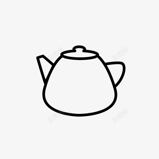 茶壶冲泡陶瓷图标svg_新图网 https://ixintu.com 冲泡 茶壶 茶时间 陶瓷