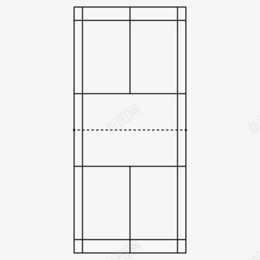 羽毛球场娱乐健康图标图标