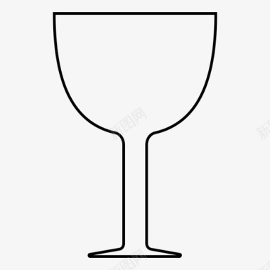 玻璃易碎的酒杯图标图标