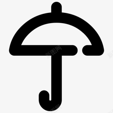 伞保持干燥遮蔽图标图标