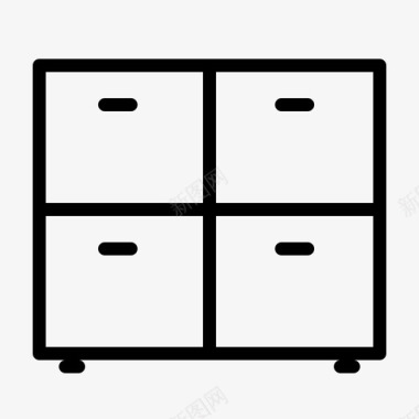 餐具柜最小的家具图标图标