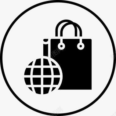 购物袋产品图案图标图标