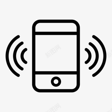 智能手机铃声个人通话振动图标图标