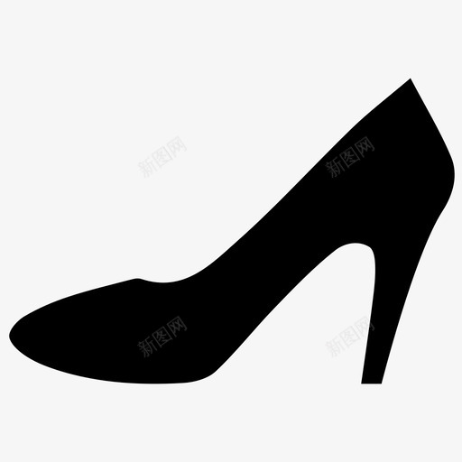 高跟鞋女人鞋图标svg_新图网 https://ixintu.com 女人 情人节图标 活动 点击 禁食 花式 衣服 鞋 高跟鞋