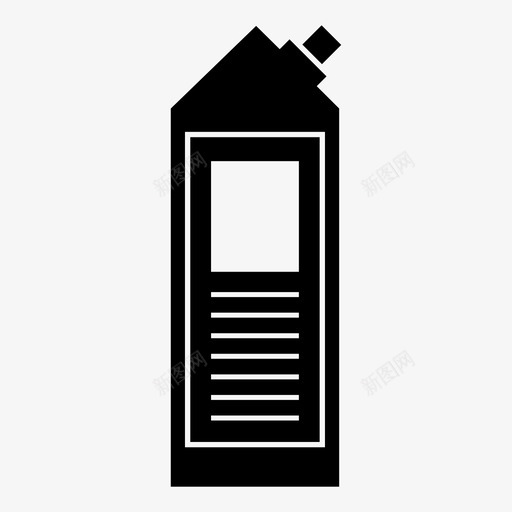 牛奶盒补充液体图标svg_新图网 https://ixintu.com 分配器 容器 宽 成型 果汁 沿 液体 清洁 牛奶盒 纸板 补充 食品容器