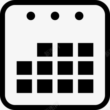 年度日历页面界面日历图标图标