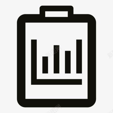 统计信息条形图方框图标图标