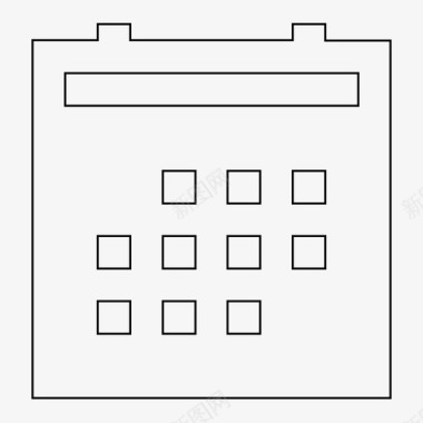 日程日历计划器日期图标图标