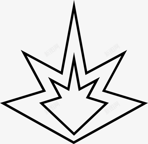 爆炸上中图标svg_新图网 https://ixintu.com 上 中 危险 哦 它 火 爆炸 警告