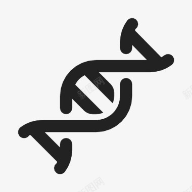 dna染色体双螺旋图标图标
