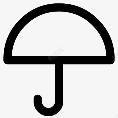 伞遮蔽严重图标图标