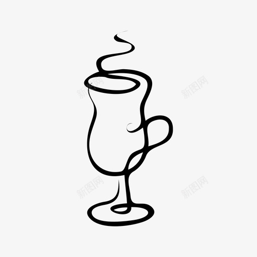 爱尔兰咖啡物品材料图标svg_新图网 https://ixintu.com cram 手绘餐具 拿铁 材料 液体 爱尔兰咖啡 物品 餐具 饮料