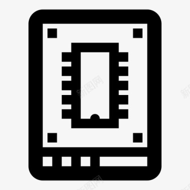 固态驱动器存储器固态硬盘图标图标